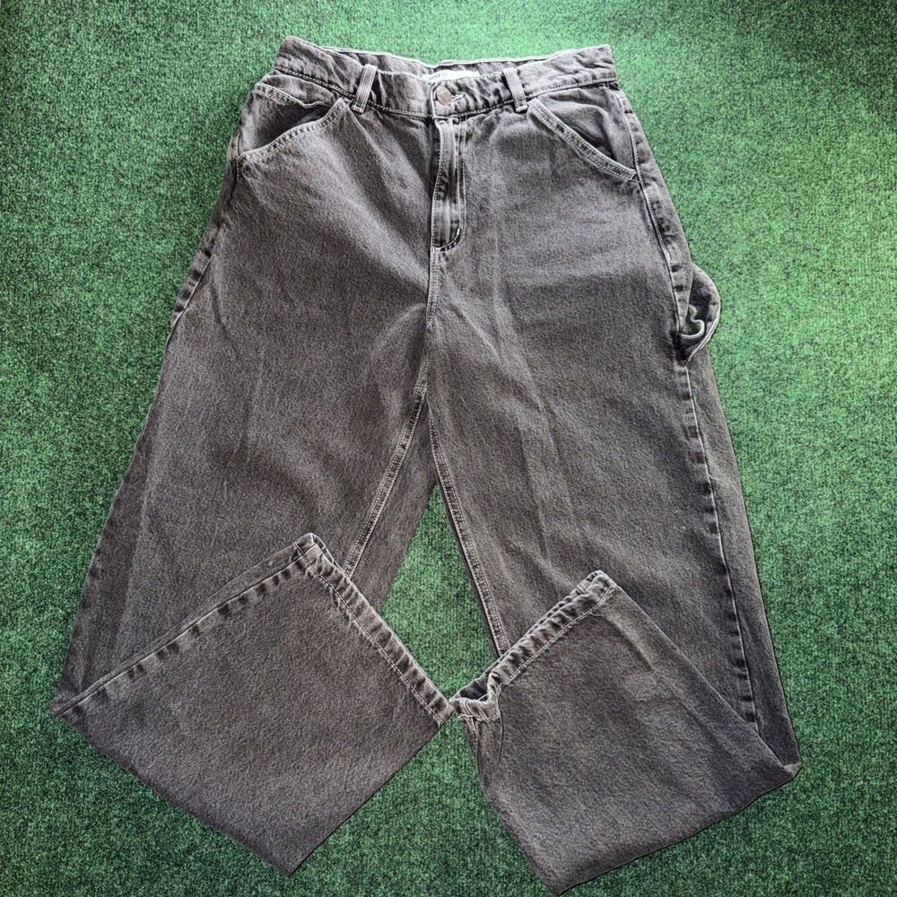 Garage Denim Jeans Women's Size 25W Super Baggy Black Jeans Y2K Grunge Style
